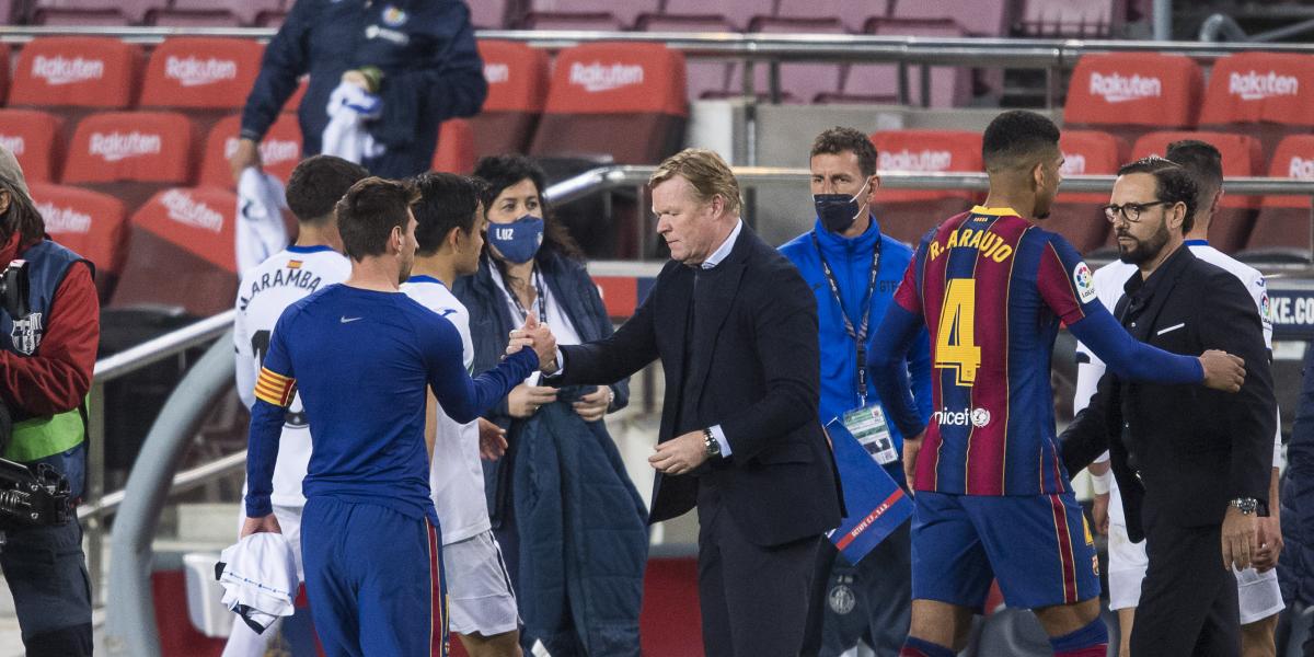 Koeman, aún en shock, también se despide de Messi