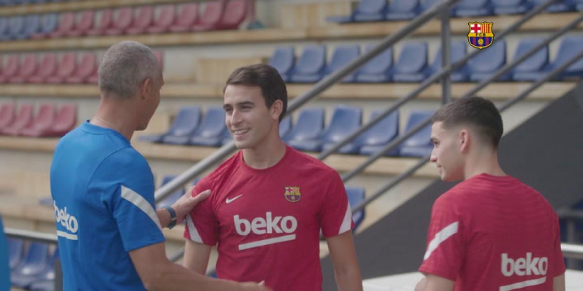 Pedri, Eric Garcia y Mingueza, de vuelta