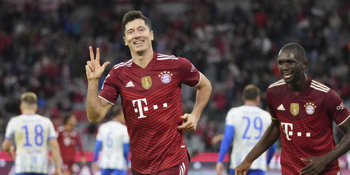 5-0: Lewandowski y el Bayern calientan para el Camp Nou