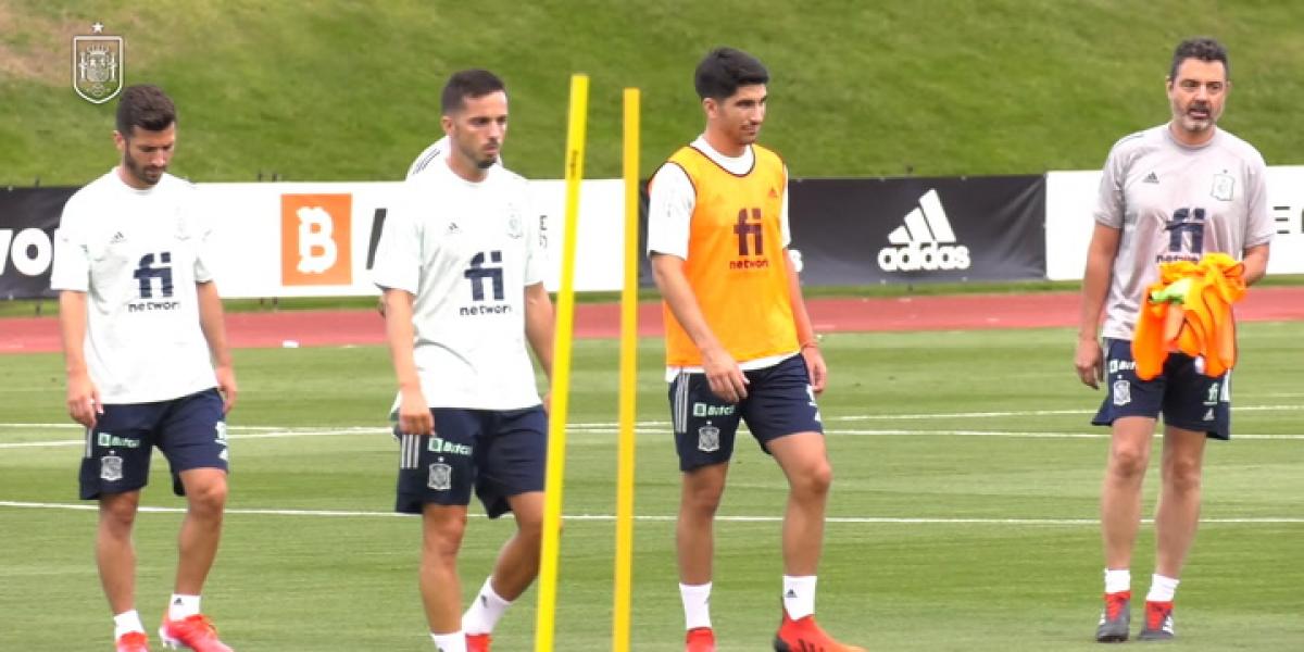 Iñigo Martínez, Albiol y Merino trabajan aparte