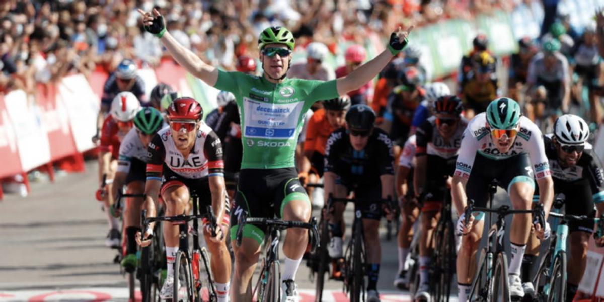 Victoria de libro de Fabio Jakobsen en La Vuelta en el día de su 25 cumpleaños