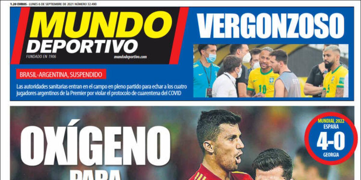 Las portadas del lunes 6 de septiembre