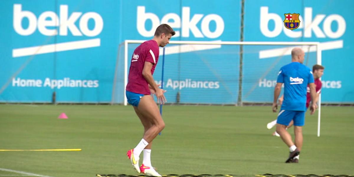 El Barça siguió trabajando pese al aplazamiento del duelo en Sevilla