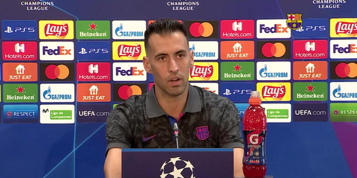 La rueda de prensa de Sergio Busquets previa al duelo con el Bayern