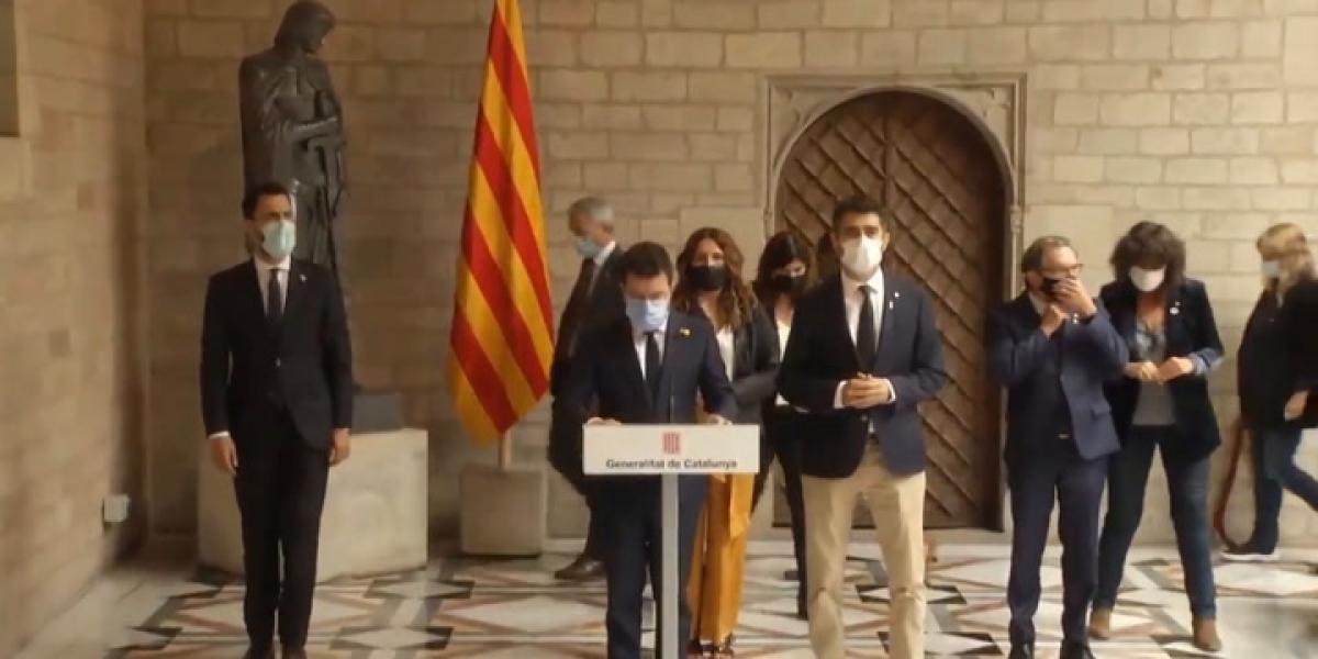 Pere Aragonès exige la libertad inmediata de Puigdemont y viajará hoy a Cerdeña