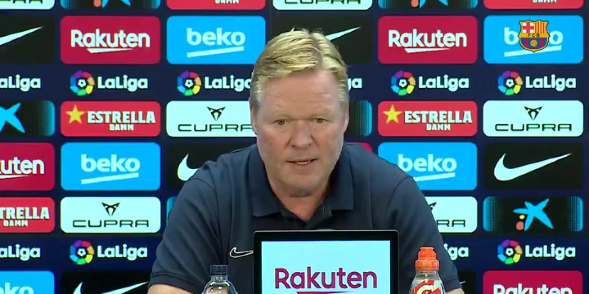 La rueda de prensa de Ronald Koeman, en streaming