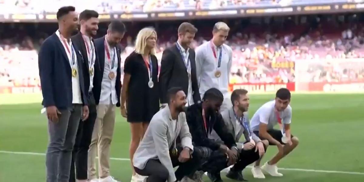 Homenaje a los medallistas olímpicos del Barça