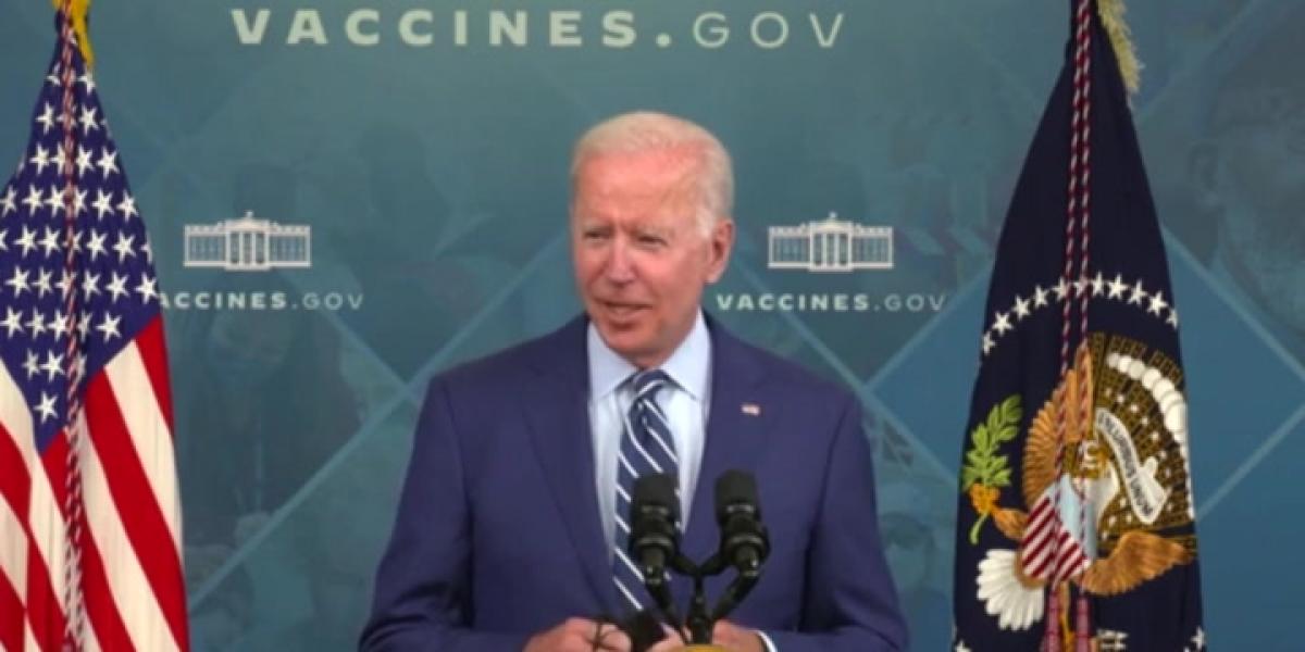 Joe Biden recibe la tercera dosis de la vacuna contra el coronavirus