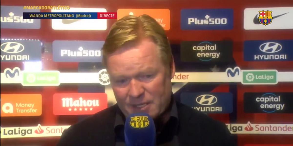 Koeman: El presidente dejó clara su decisión, me siento respaldado