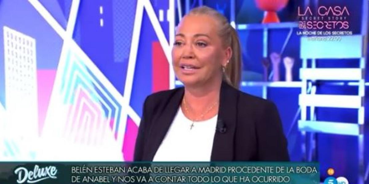 El fiestón tras la boda de Anabel Pantoja pasó factura: así llegó Belén Esteban al Deluxe