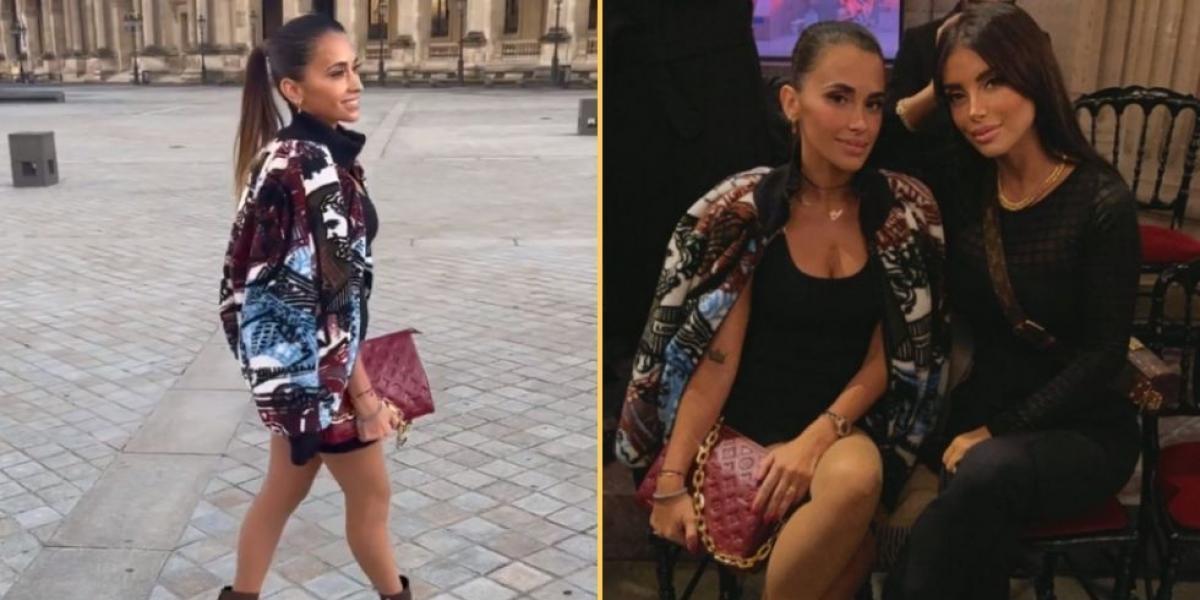Antonela Roccuzzo acapara todos los flashes del desfile de Louis Vuitton en París