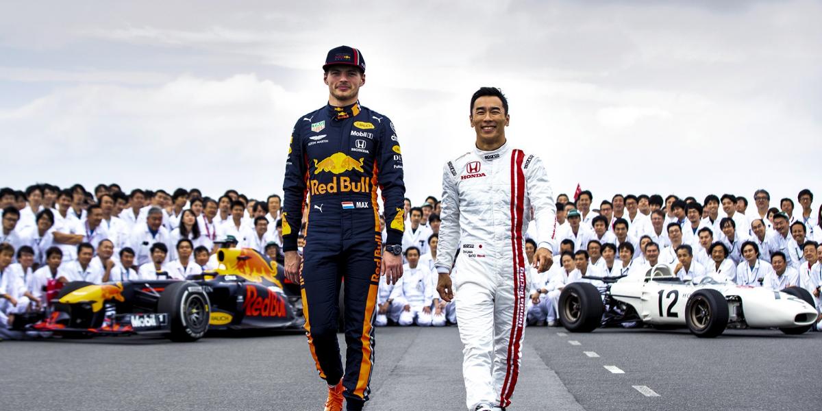 Red Bull y AlphaTauri, de blanco en homenaje a Honda