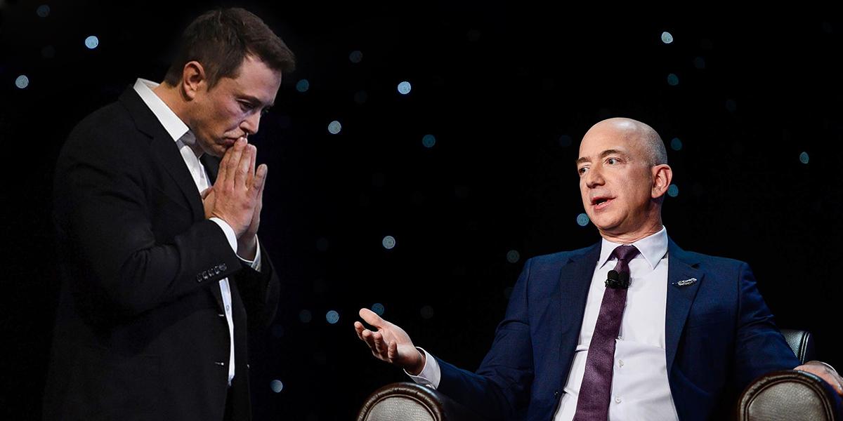 Épica respuesta de Elon Musk al último tuit de Jeff Bezos