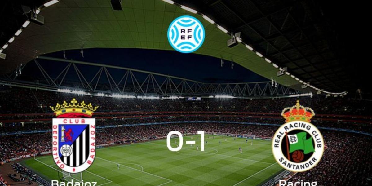 0-1: El Racing de Santander se impone en el estadio del Badajoz