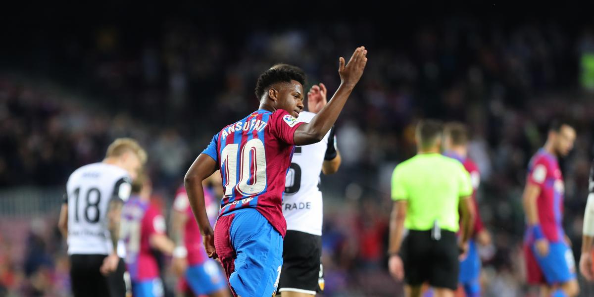 El partidazo de Ansu ante el Valencia, en cifras