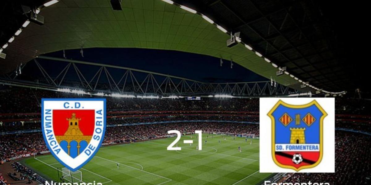 El Numancia consigue la victoria en casa frente al Formentera (2-1)