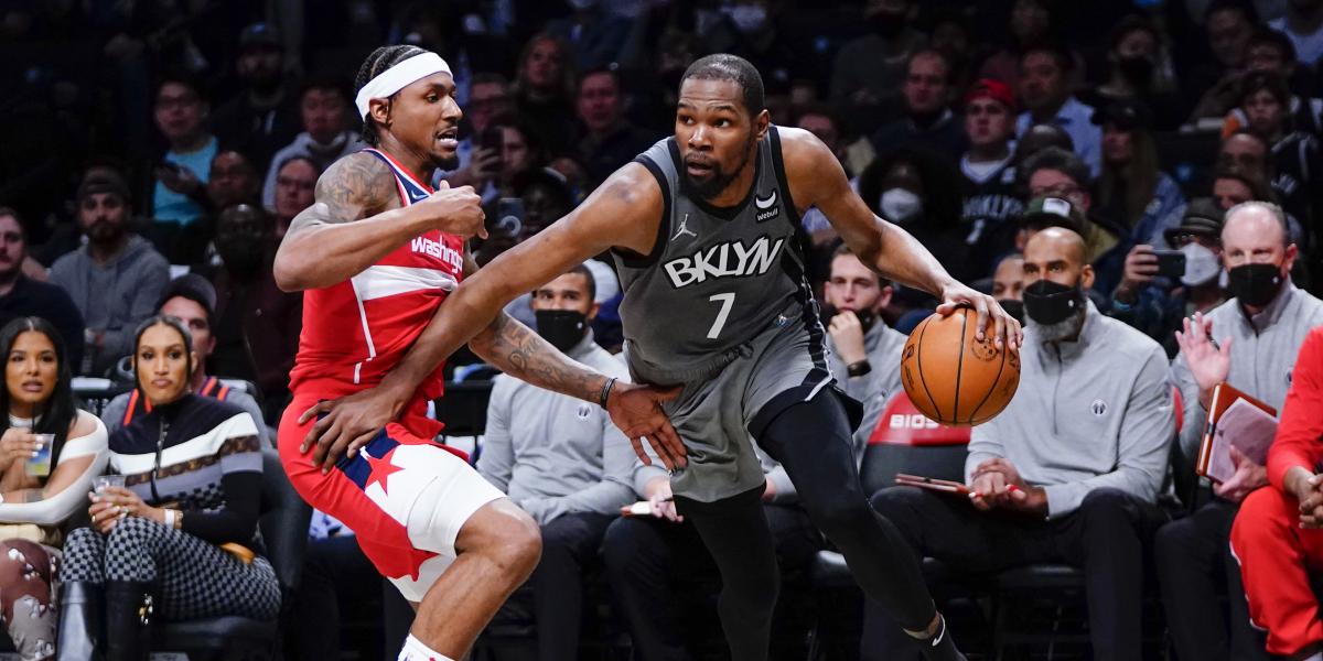 Durant empuja a los Nets a un trabajado triunfo ante Washington