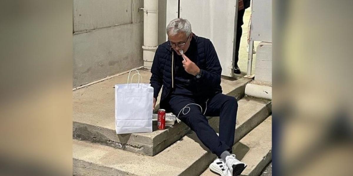 La cena más atípica de José Mourinho