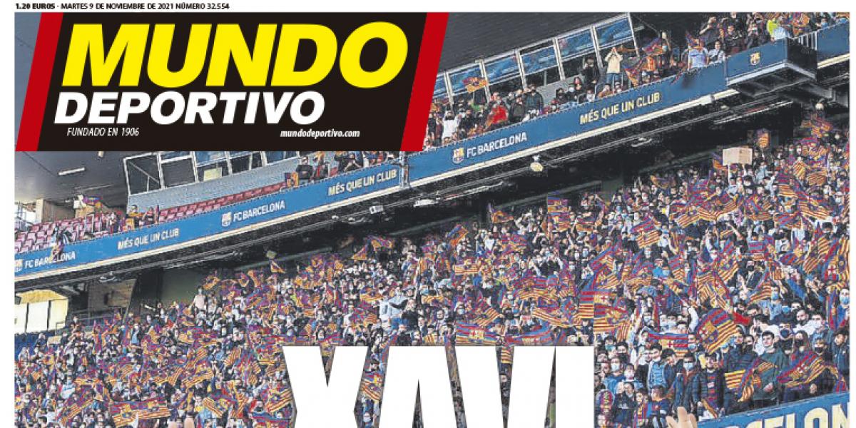 Portada de Mundo Deportivo del martes 9 de noviembre de 2021