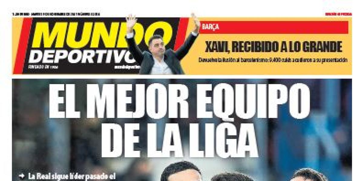 Portada de Mundo Deportivo Gipuzkoa del martes 9 de noviembre de 2021