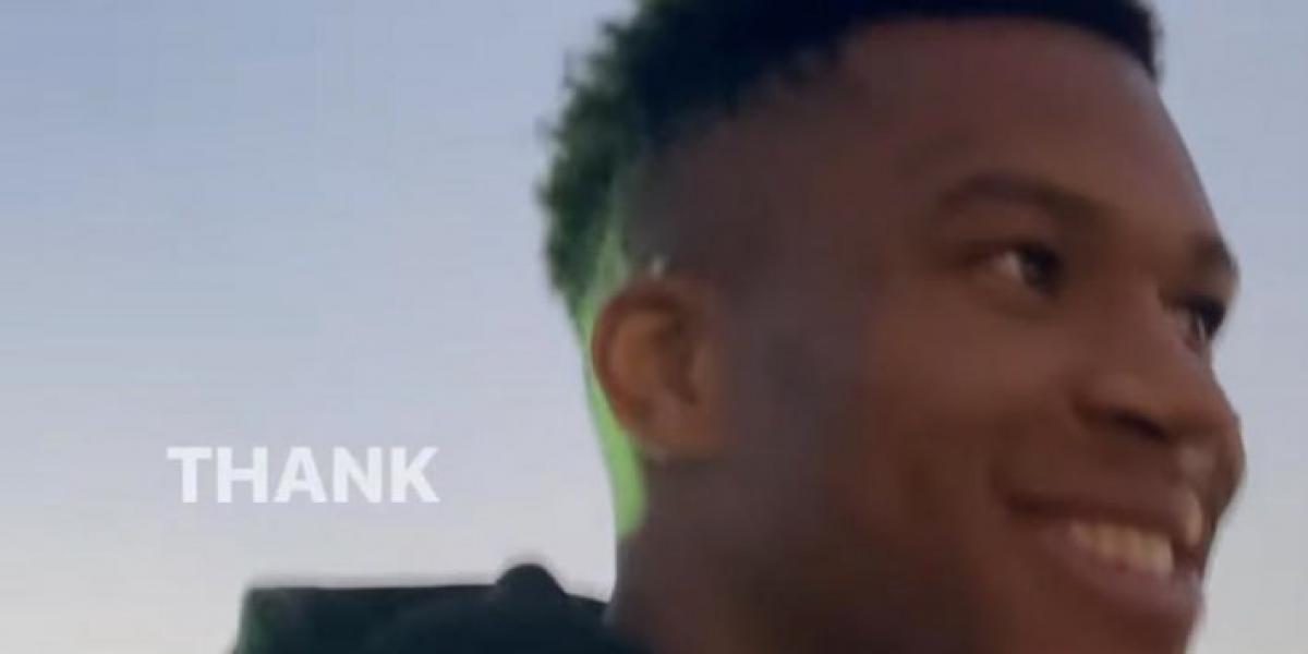 Antetokounmpo ensayó su saludo a Joe Biden...¡en Instagram!