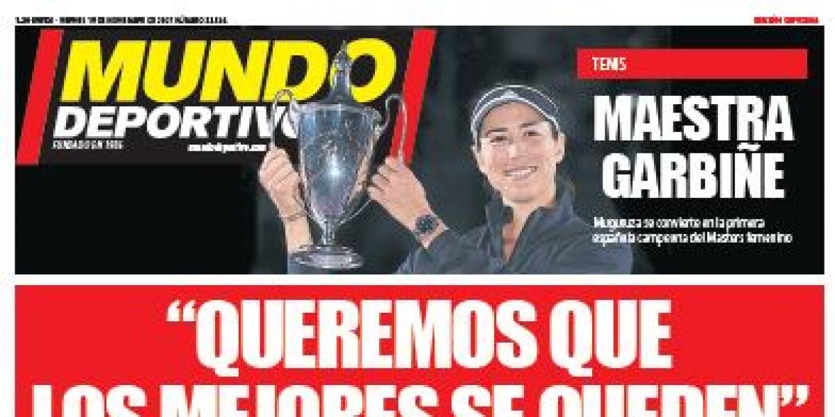 Portada de Mundo Deportivo Gipuzkoa del viernes 19 de noviembre de 2021