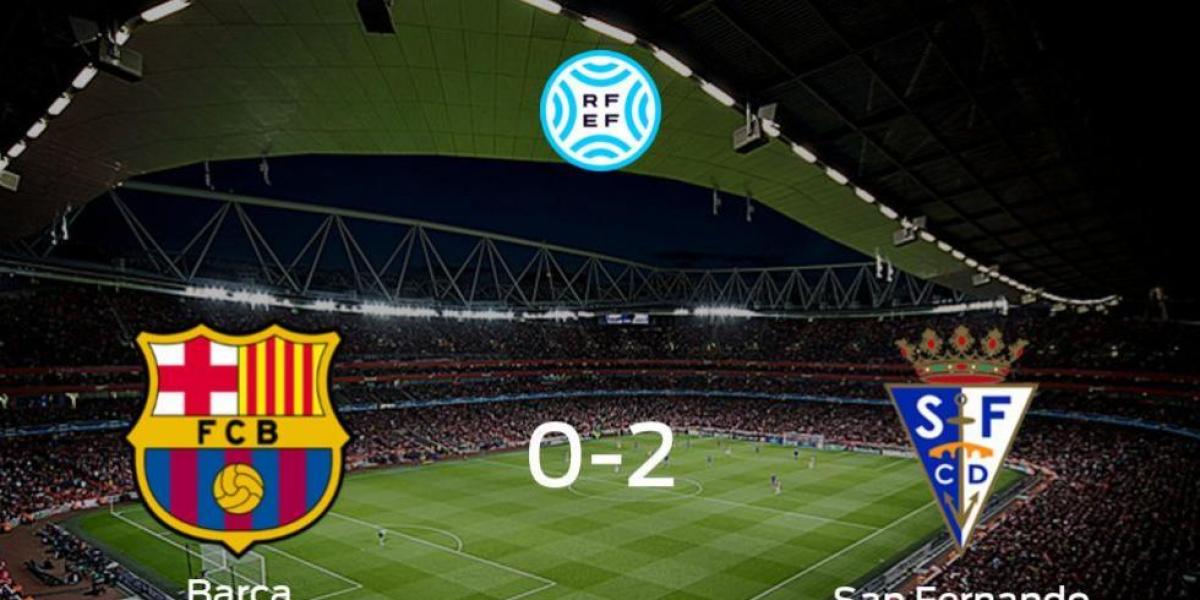 El San Fernando se impone por 0-2 al Barcelona B