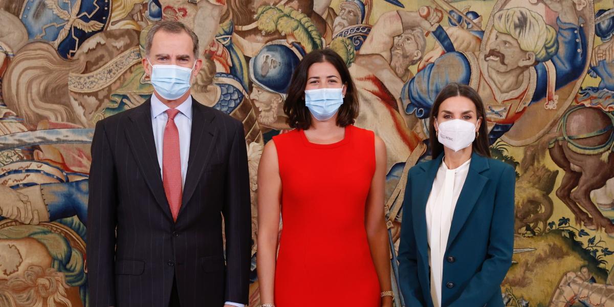 Los reyes reciben a Muguruza en la Zarzuela