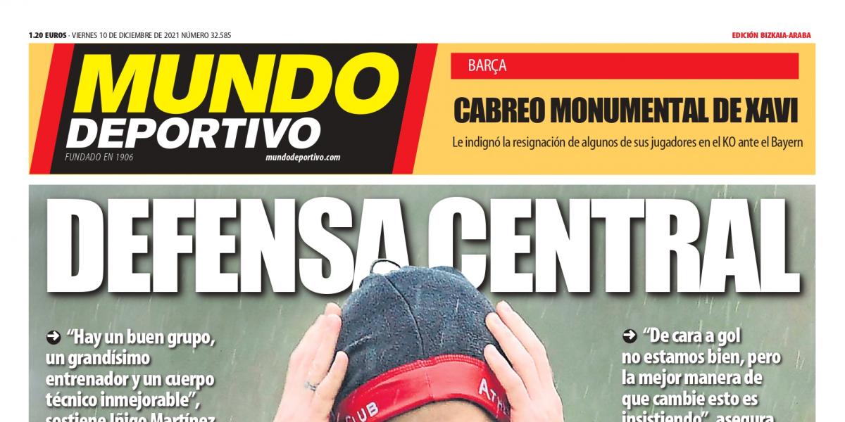 Portada de MD Bizkaia-Araba de hoy viernes