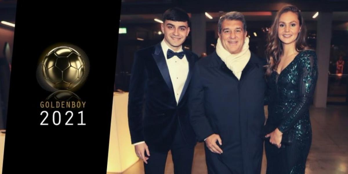 Pedri, Lieke Martens y Laporta, en Turín