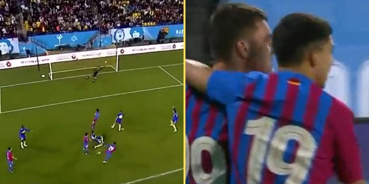 Jutglà avanza al Barça con un golazo