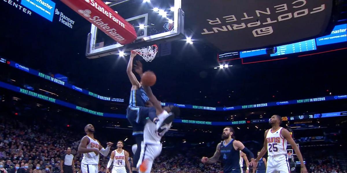 ¡Menudo matazo! Killian Tillie firma el poster de la noche en la NBA