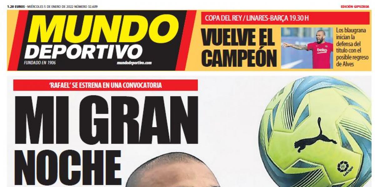 Portada de Mundo Deportivo Gipuzkoa del miércoles 5 de enero de 2022