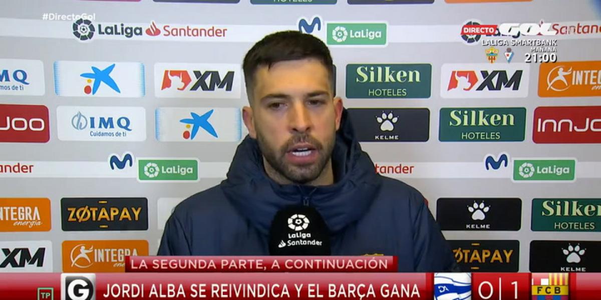 Jordi Alba: Acepto todas las críticas, es parte del circo