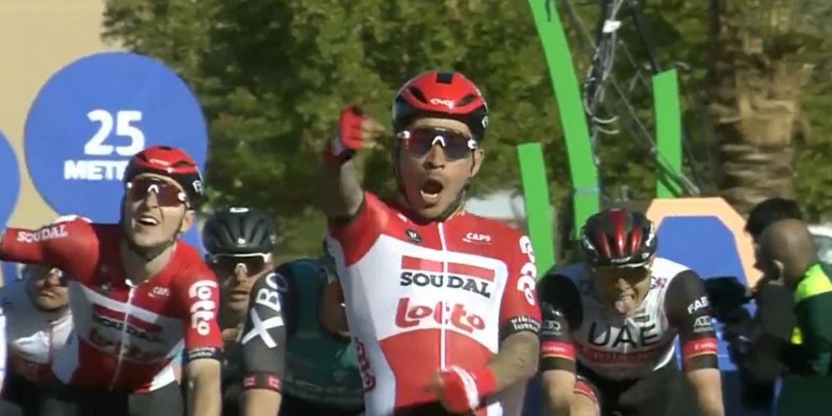 Caleb Ewan, intratable al esprint, primer líder en Arabia Saudí