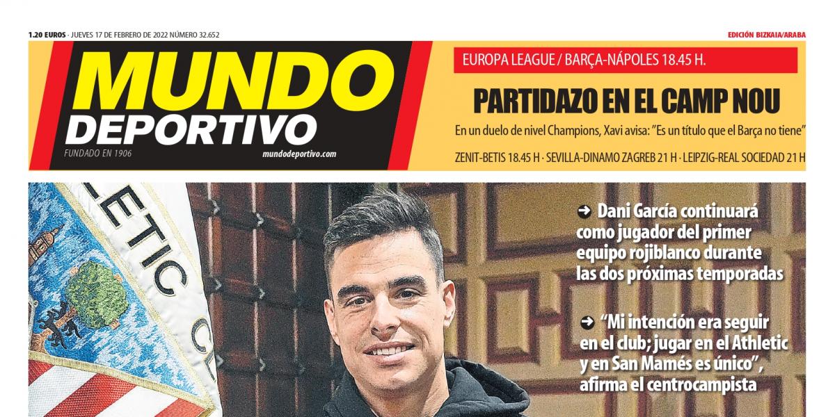 Portada de MD Bizkaia-Araba de hoy jueves