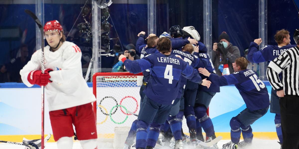 Finlandia, oro en hockey sobre hielo tras imponerse al equipo ruso por 2-1
