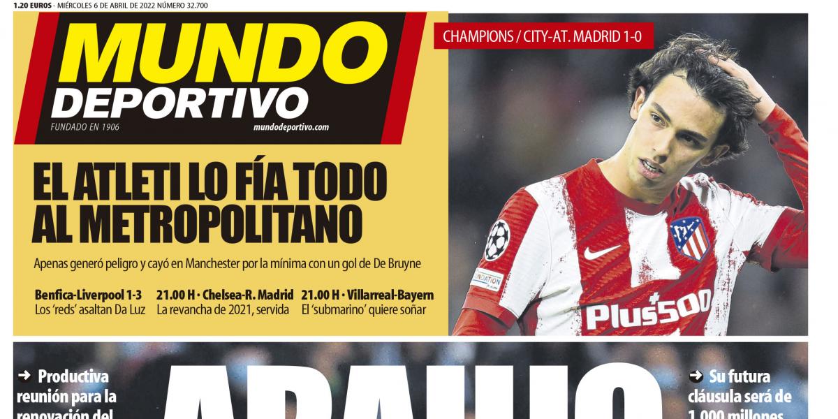 La derrota del Atleti y la opción Lewandowski al Barça, en las portadas
