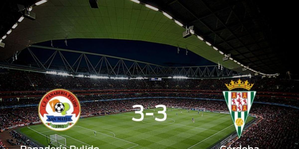 El Panadería Pulido y el Córdoba mantienen un pulso igualado por la Segunda RFEF (3-3)