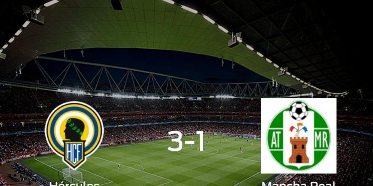 El Hércules gana 3-1 en casa al Mancha Real