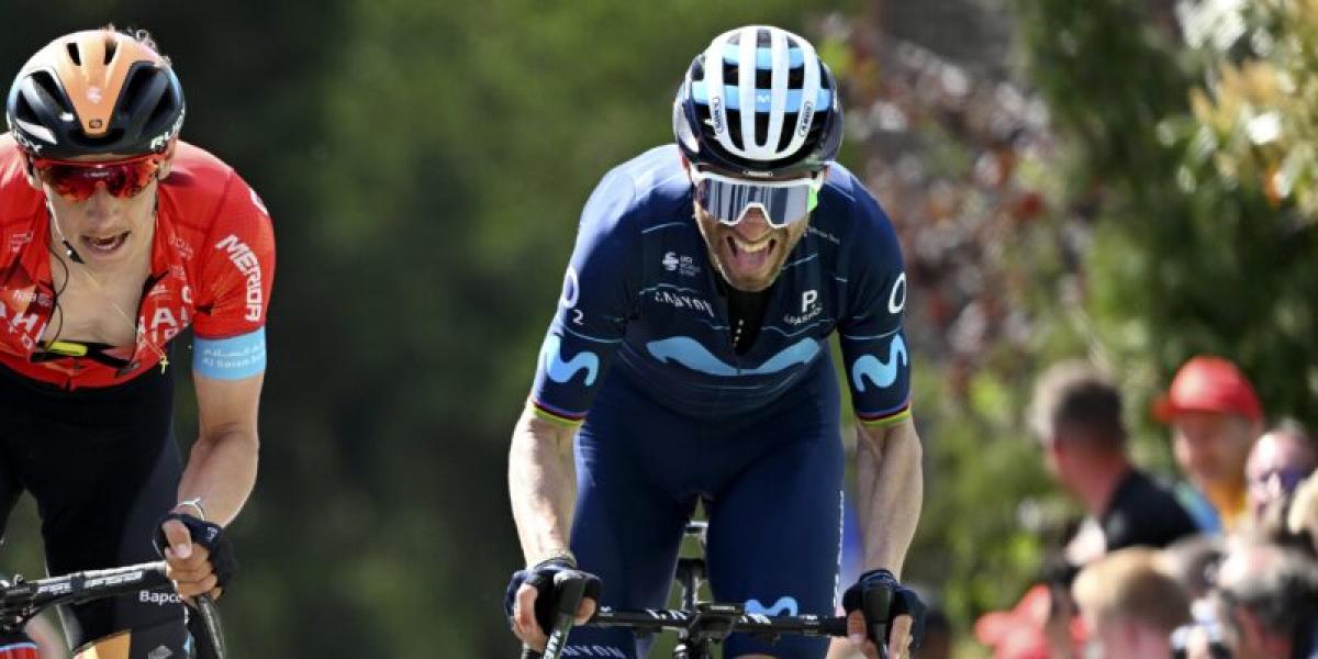 Alejandro Valverde, baja de Movistar en el Campeonato de España de ciclismo