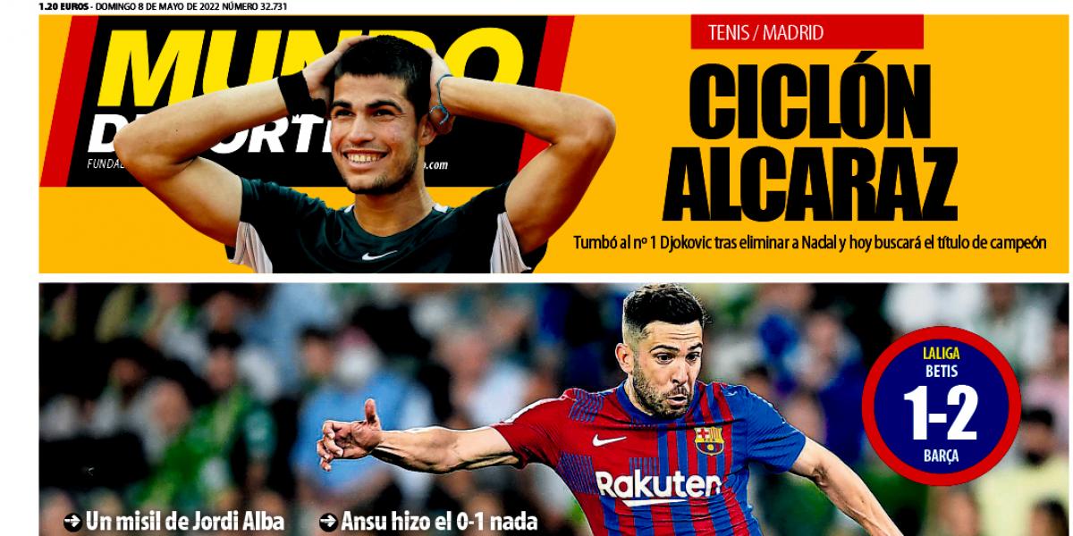 Portada Mundo Deportivo, domingo 8 de mayo de 2022