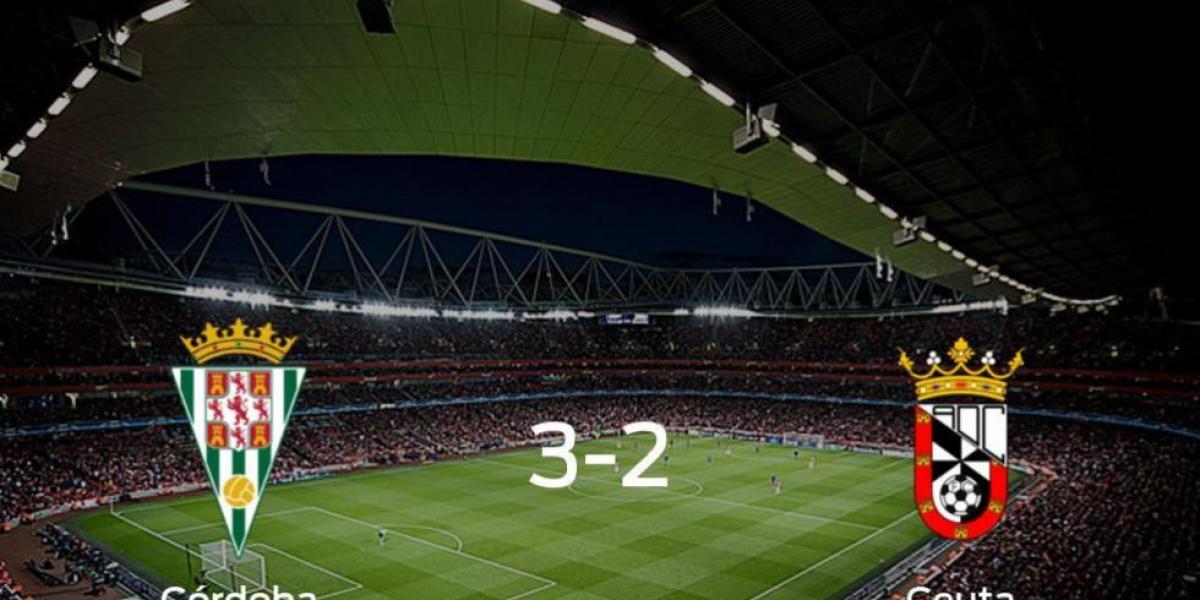 El Córdoba consigue la victoria en casa frente al Ceuta (3-2)
