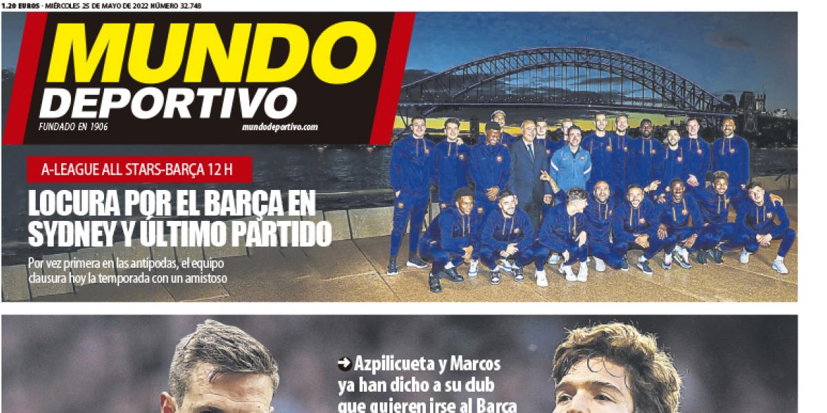 Portada de Mundo Deportivo del miércoles 25 de mayo de 2022
