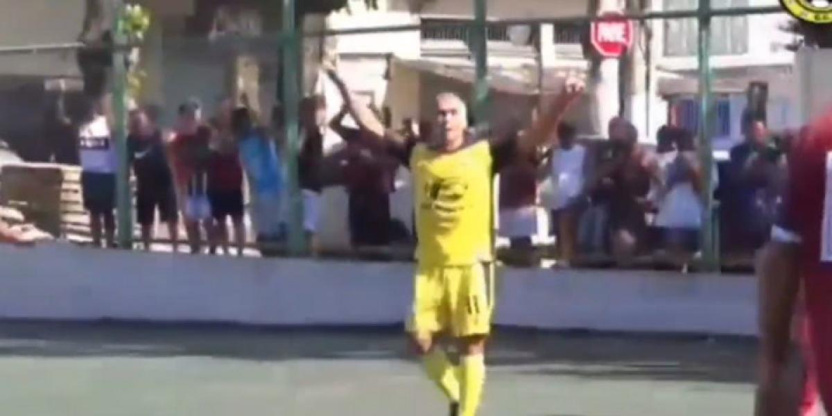 El golazo viral de Romario con 56 años