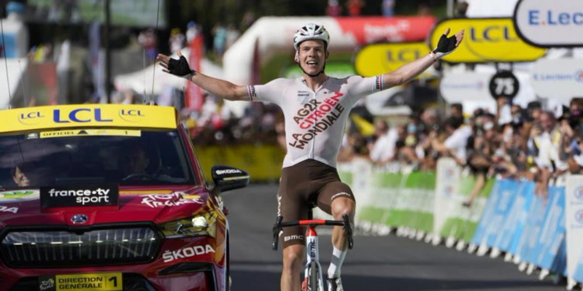 Jungels se impone en la novena etapa del Tour de Francia, a las puertas de los Alpes