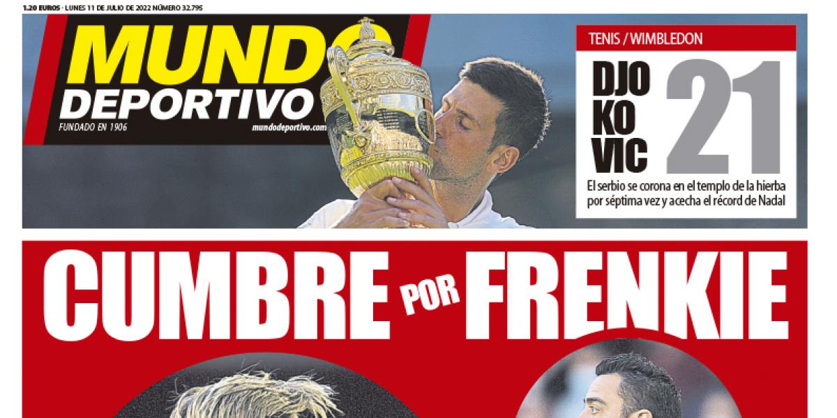 Portada de Mundo Deportivo del lunes 11 de julio de 2022