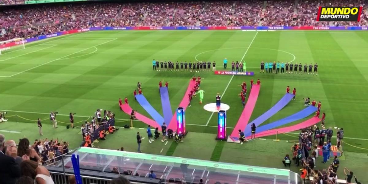 Xavi, Lewandowski, Pedri y Ansu, los más aplaudidos; pitada a Braithwaite