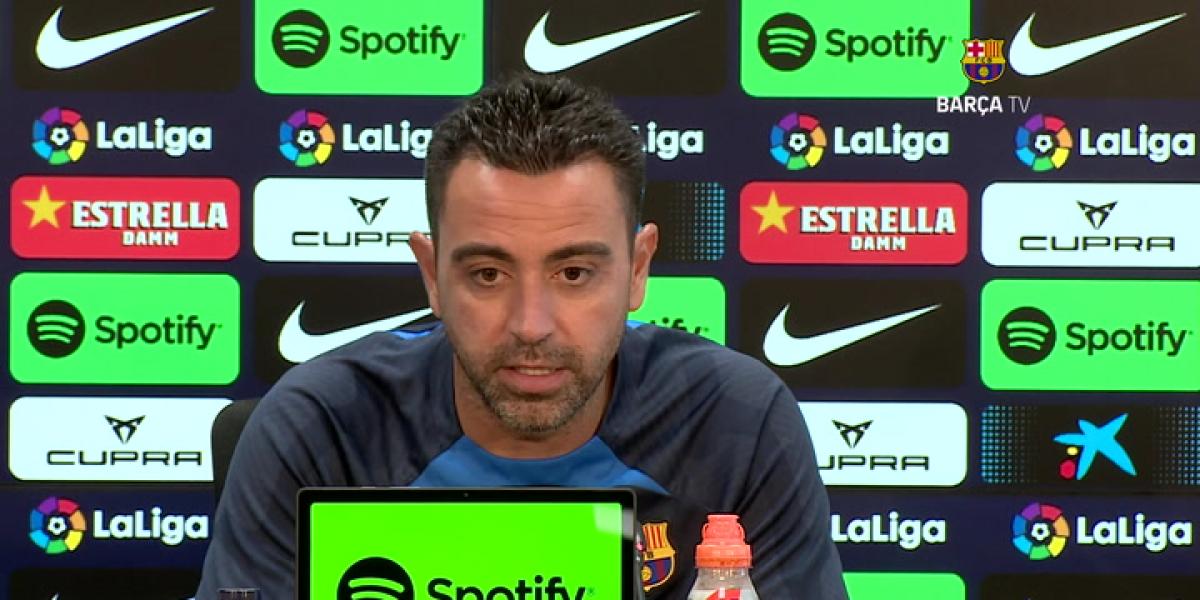 La rueda de prensa de Xavi Hernandez previa al partido del Valladolid