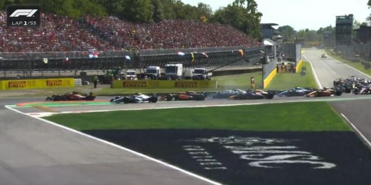 Así ha sido la salida del GP de Italia de F1 2022